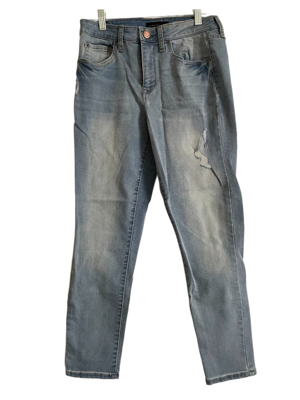 Aeropostale Distressed High Waisted Cropped Jegging - Size 6